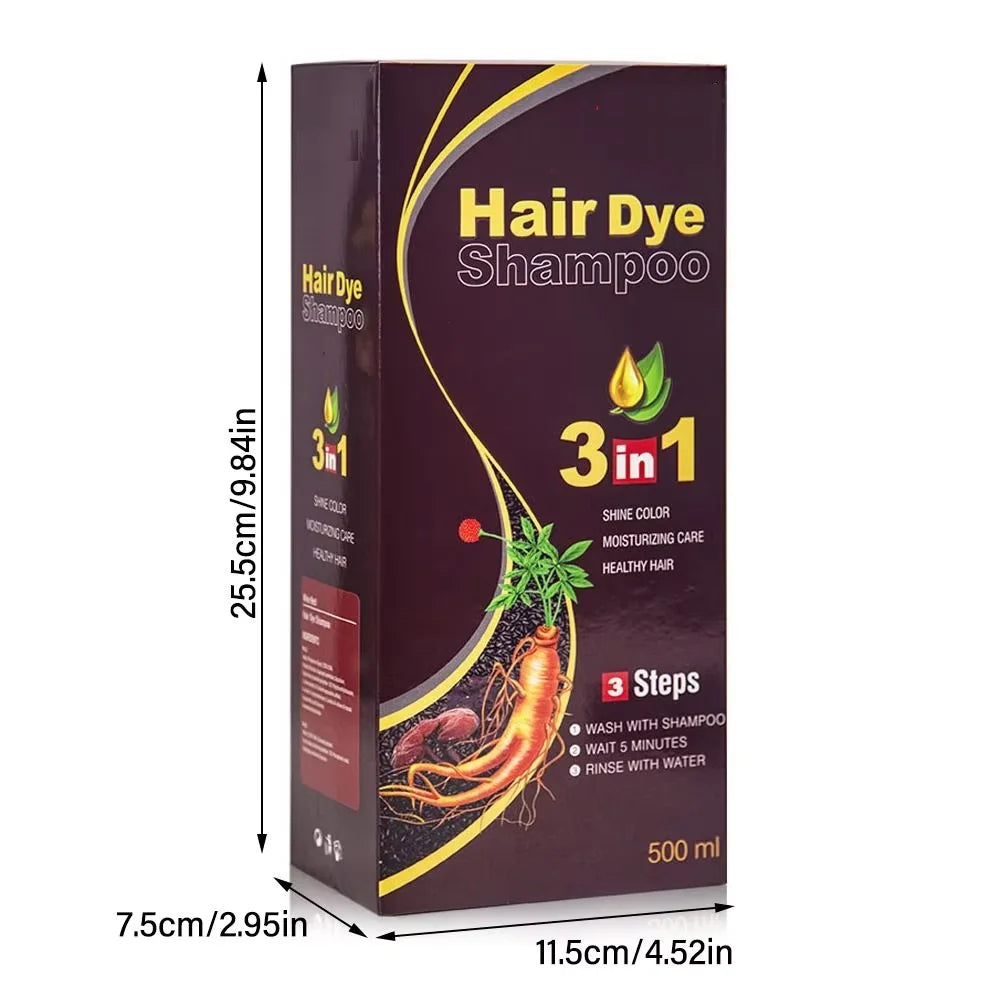 3-in-1 Quick Hair Dye Shampoo