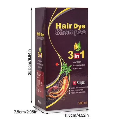 3-in-1 Quick Hair Dye Shampoo
