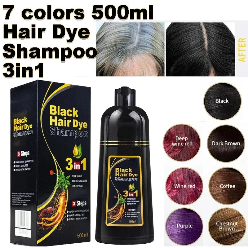 3-in-1 Quick Hair Dye Shampoo