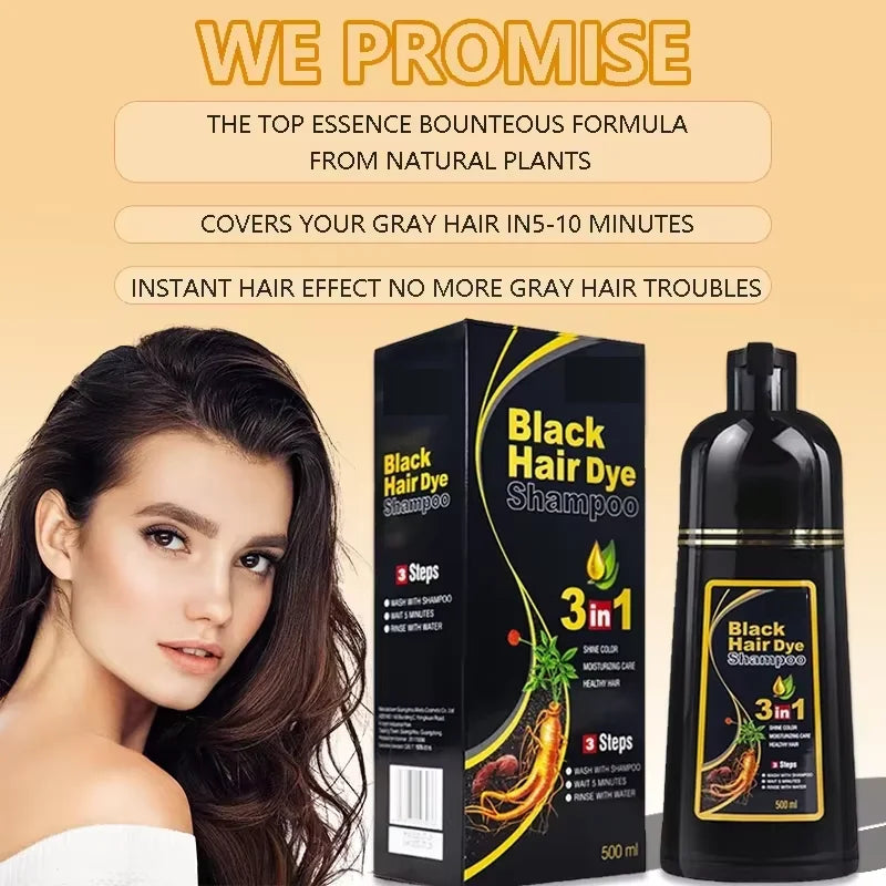 3-in-1 Quick Hair Dye Shampoo