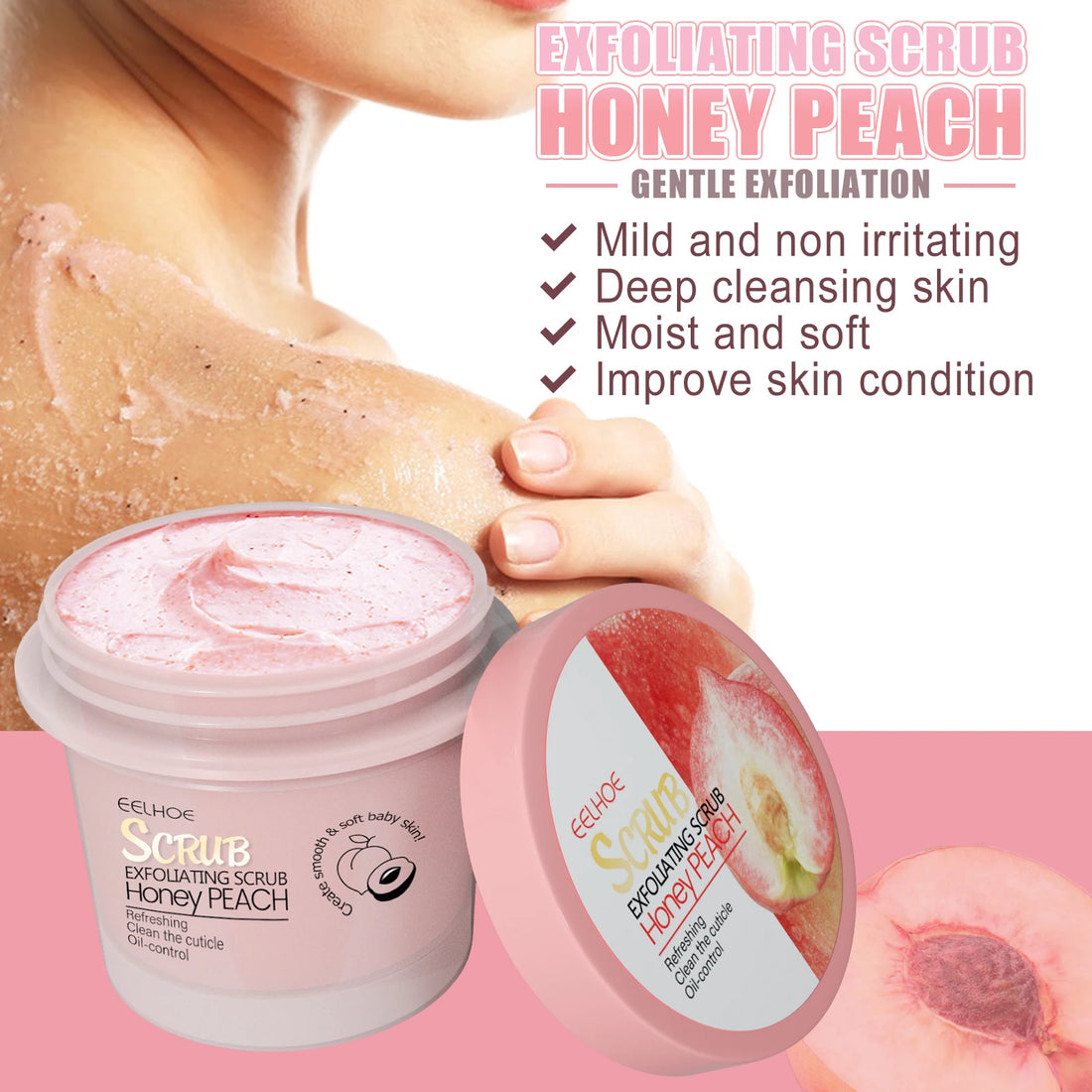 Honey Peach Body Scrub Cream